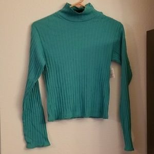 Ralph Lauren Long Sleeve Turtle Neck Teal Girls XL